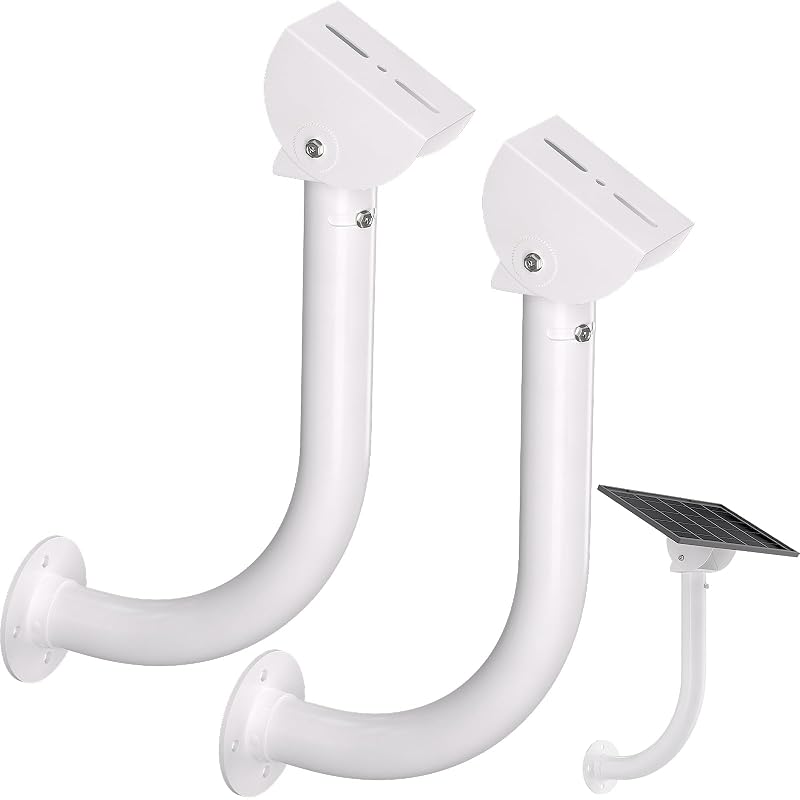 Kit com 2 Suportes de Parede em L para Painel Solar Didalo com Braço de 30 cm e Cabeça com Inclinação Ajustável