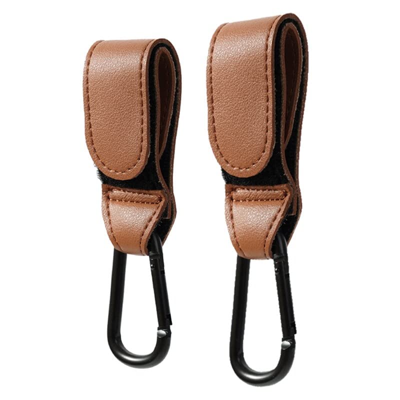 Urban Baby PU Leather Baby Bag Stroller Hook Pram Cart Organizer 360 Degree Rotatable Hook Crochet Stroller Accessories