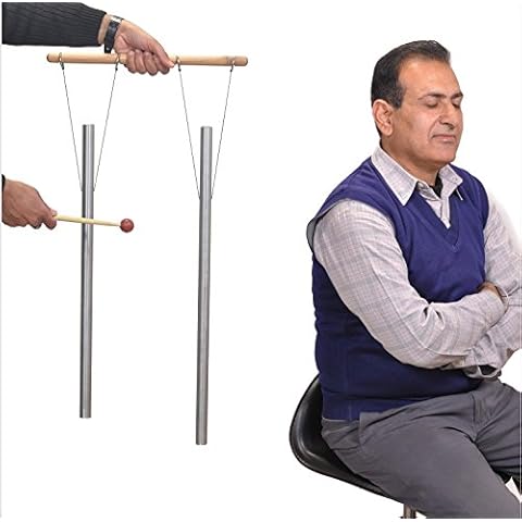TFS Tuningforkshop C & G Whole Body 2 Healing Tuned Pipes Louder Than Tuning Fork with Mallet,Hand Stand Cover