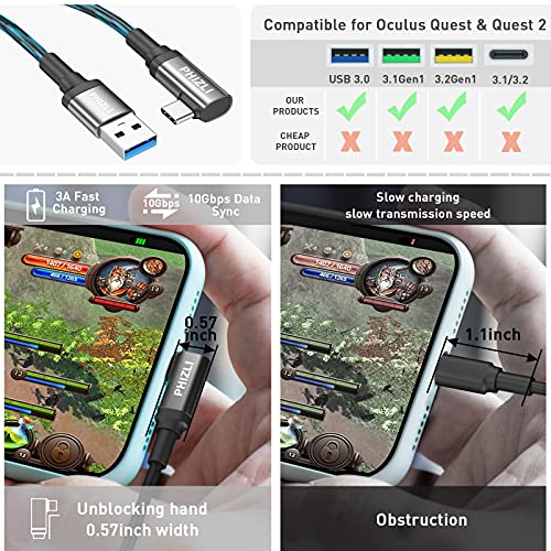 Link Cable 10Ft Compatible For Oculus Quest 2,Vr Headset Cable, High Speed Data Transfer & Fast Charging Usb C 3.2 Gen1 Cord For Vr Headset Game Accessories #TOP6
