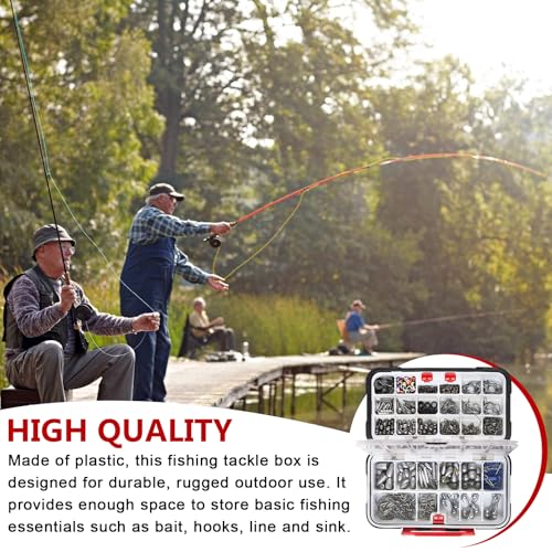 GBKDQQ Fishing Kunststoff Tackle Box: Angelzubehör Box Angelbox Fishing Tackle Box, 30 Faecher Angel Zubehör Aufbewahrungsbox, wasserdichte Angelköder Box Hardbait Box für das Angeln im Freien