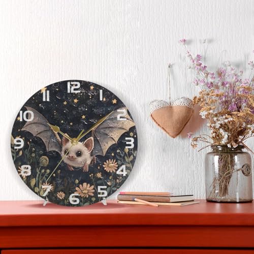 Reloj de pared analógico redondo ALAZA 9.4 in miniatura 5