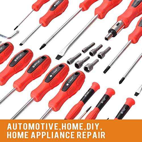 Alworkkit Magnetic Screwdriver Set 101-Piece Precision Screwdriver, Rich Bit With Plastic Racking. Gifts For Men #TOP6