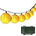 Lalapao Lantern Battery Operated Timer String Lights 20LED Fabric Ball Fairy Christmas Decor For Outdoor Indoor Garden Patio Bedroom Decorations (Warm White)