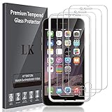 LK Compatible con iPhone 6 Plus / 6s Plus Protector de Pantalla,3 Pack,9H Dureza Cristal Templado, Equipado con Marco de Posicionamiento,Vidrio Templado Screen Protector,LK-X-56