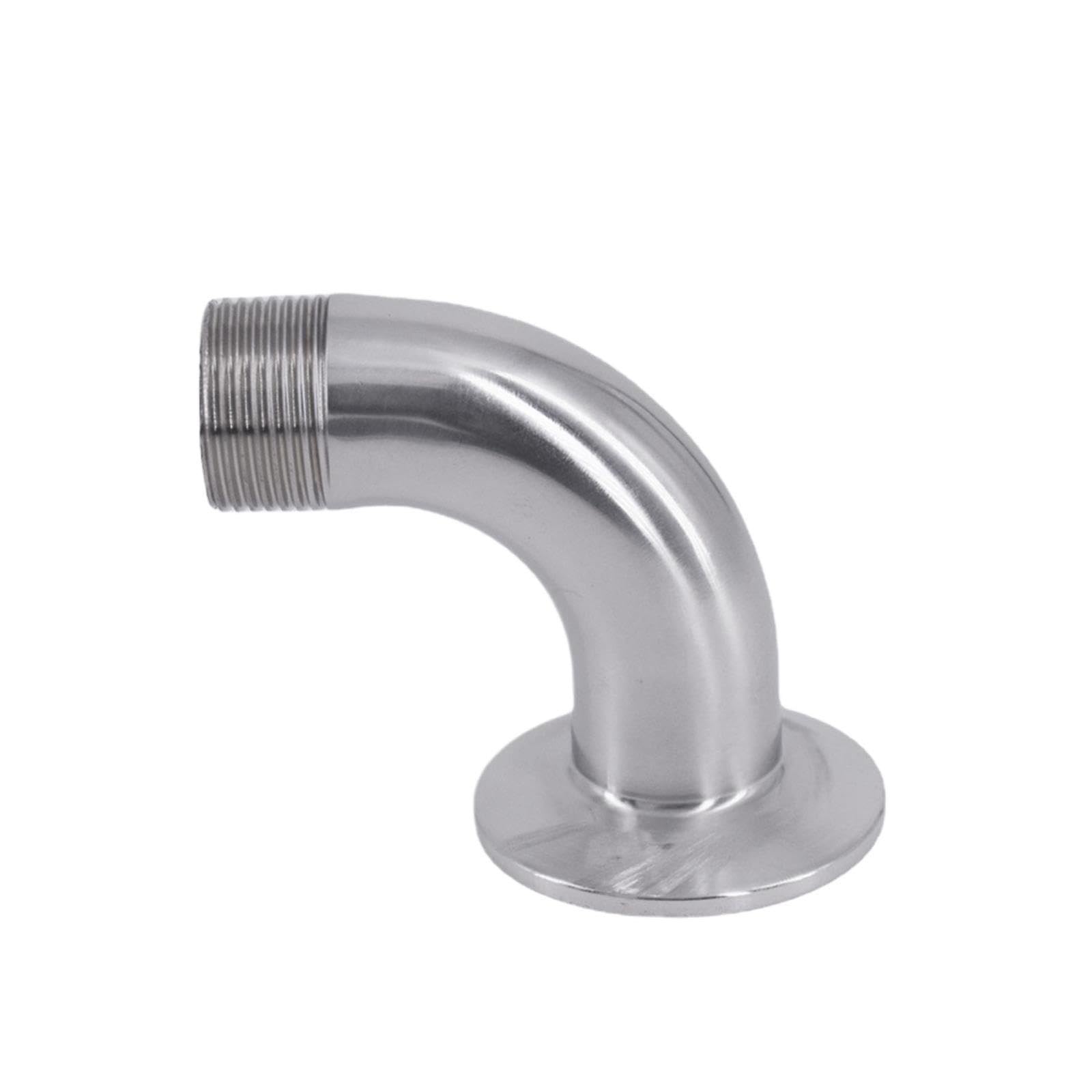 Curva 90° Tri-Clamp Filetto Maschio Inox 304 1.5-2.5 Pollici