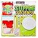 Made By Me Mix & Mold Your Own Stepping Stones by Horizon Group USA, Make 4 DIY Personalized Stepping Stones, Molding Tray,Decorative Gemstones,Paint Pots,Paint Brush,Gloves & Sticker Sheet Included