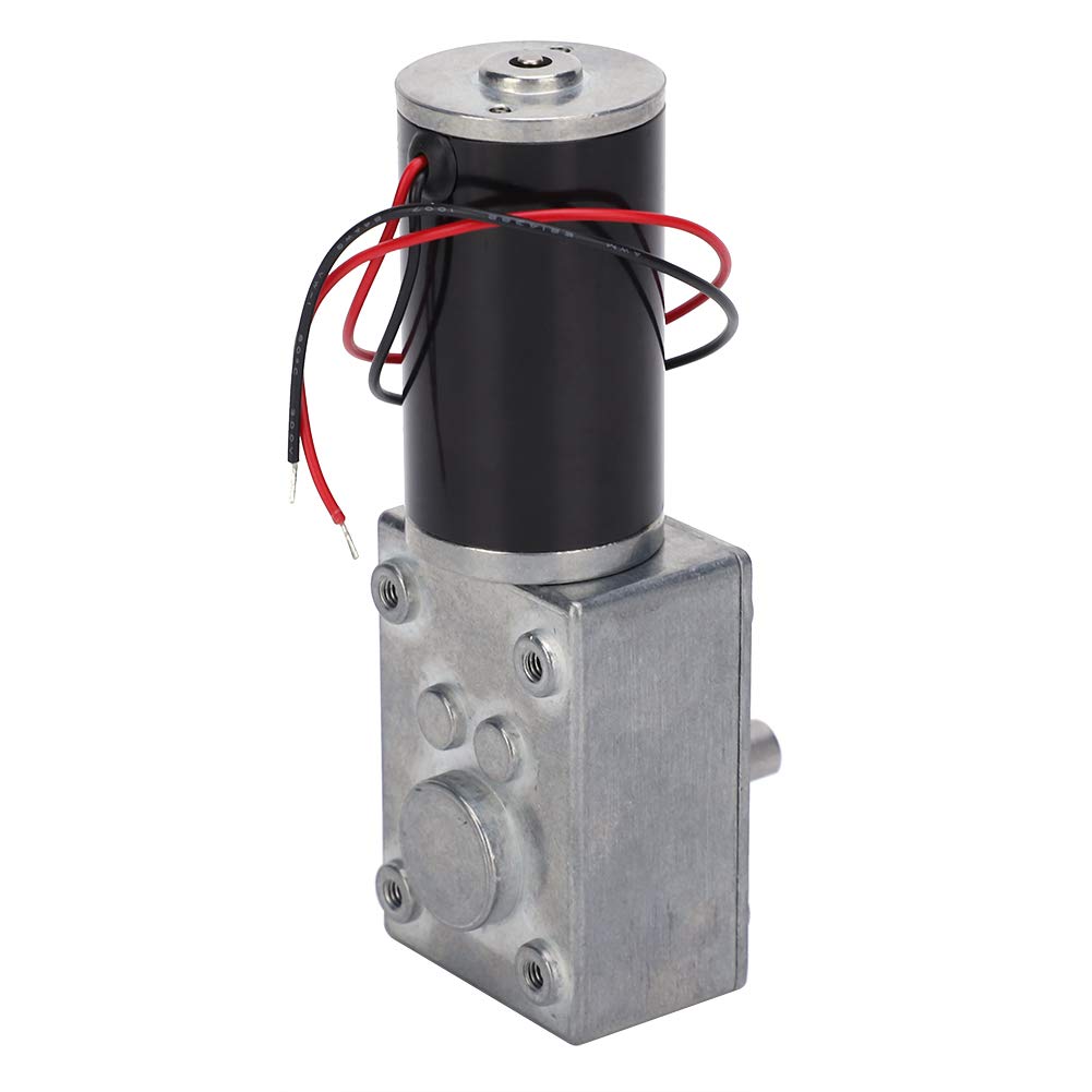 Motor de Engranaje de CC Motores Eléctricos Motores de Ventilador Motor de Engranaje Eléctrico Reversible Reductor de Velocidad de Engranaje Helicoidal Cepillo de Imán Permanente(CC 12 V 80 RPM)