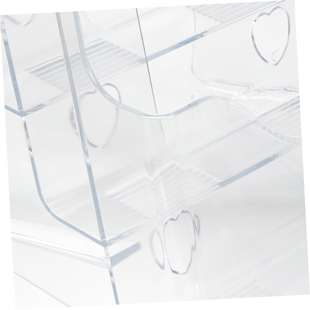 Sewroro Lot de 2 Présentoirs à Dépliants en Plastique, 4 Niveaux, Format Compact, pour Classer Brochures et Afficher des Prospectus la Maison Bureau