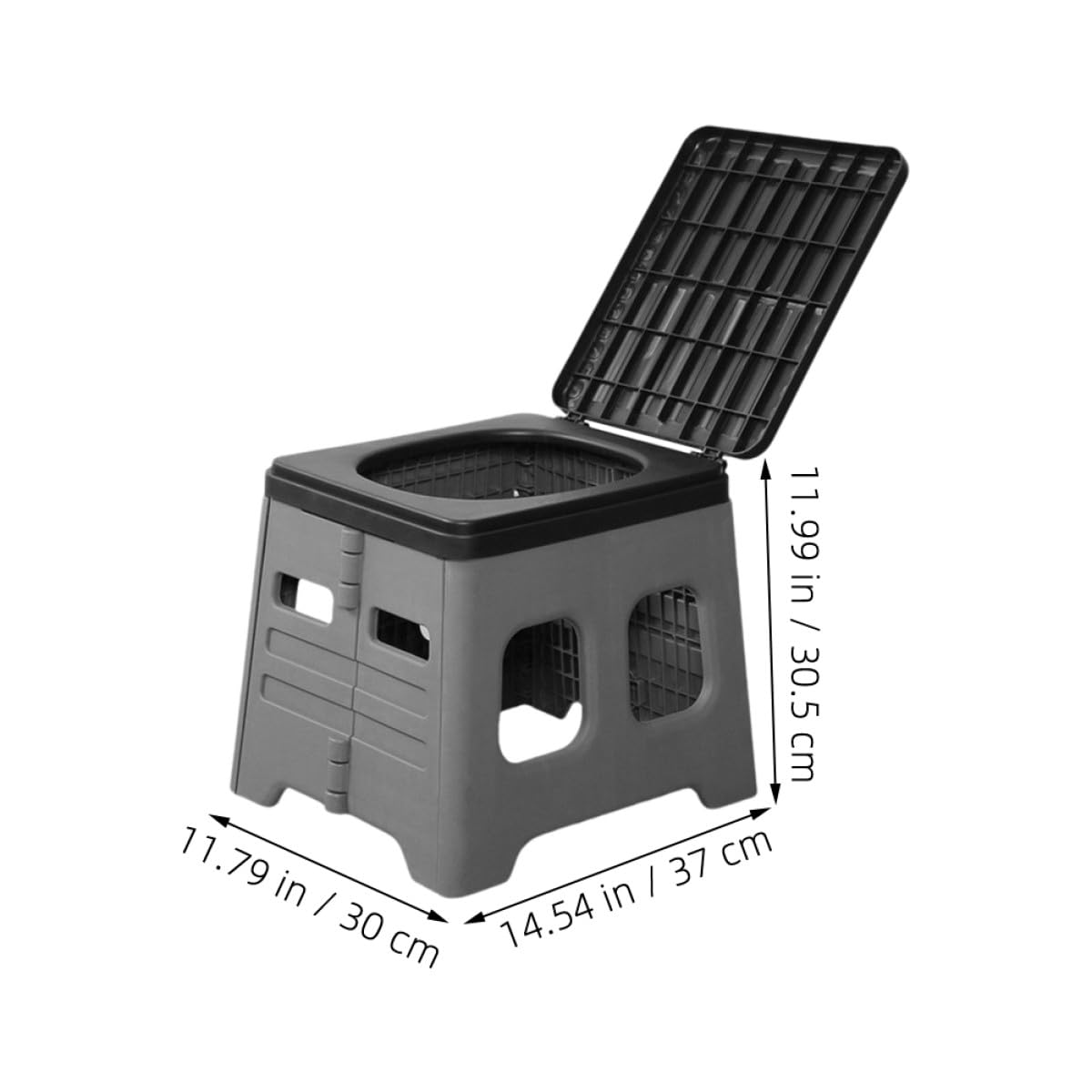Inodoro Bolsa para Desechos de Plástico para Coche y Camping Plegable Portátil Diseño Plegable en PP