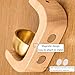 Magnetic Door Chime Bell, Wooden Shopkeepers Bell for Door Opening - Ding Ding Sound
