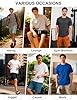 APTRO Mens Shorts Casual Stretch Shorts Men Work Cargo Shorts Inner Drawstring Elasticated Waist with Zip Pockets Black 3XL #5