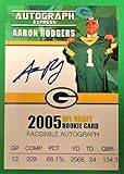 AARON RODGERS Novelty Football Rookie NFL Draft Card Depicting his 2005 Rookie Year - Custom...