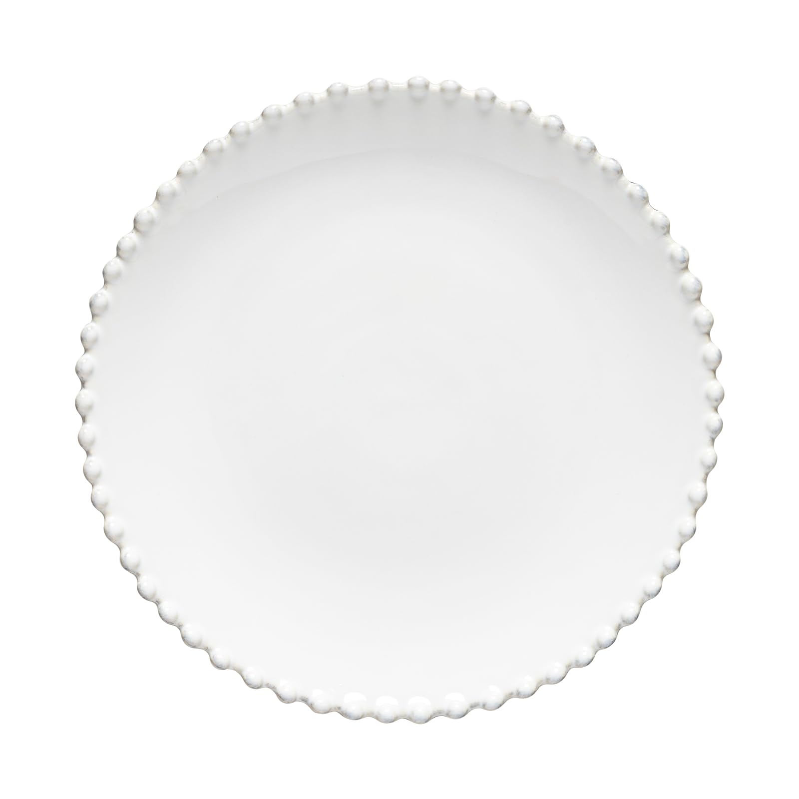 Costa Nova White Pep222w Plate, Salad Plate, Approx. 8.7 Inches (22 Cm), Microwave, Dishwasher Safe, Pearl,