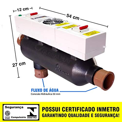 AQUECEDOR PISCINA GLOBAL-80 TRIFÁSICO MANUAL 16KW 220V