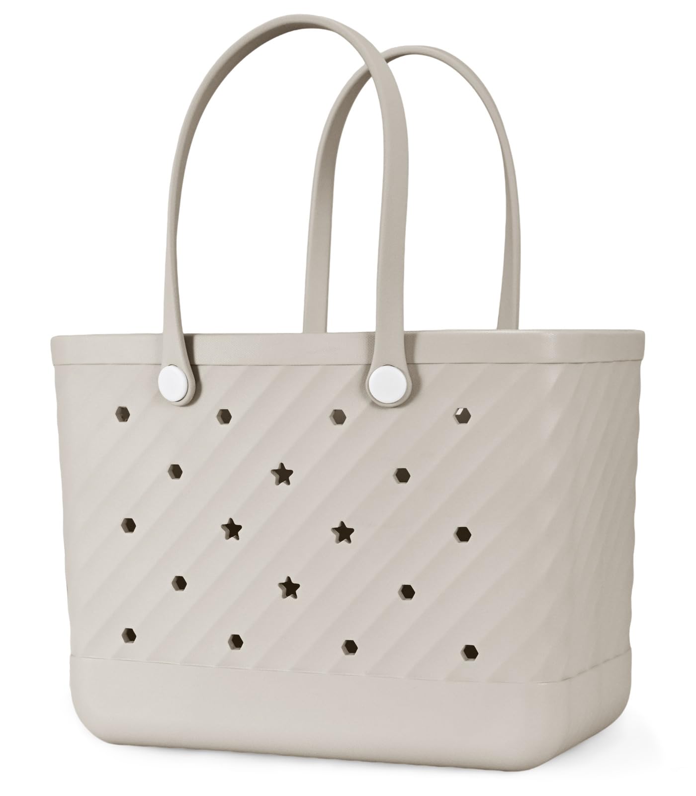LLiAYiD Waterproof Beach Bag Rubber Tote Medium & XL with Zipper Pocket