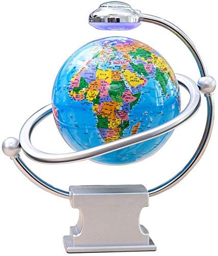 SILOLA Globos del Mundo de 8 Pulgadas  de Tierra Giratorio automático