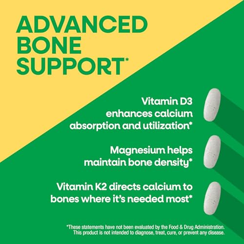 Nature’s Way Alive! Calcium Bone Support Tablets*, 1,200 mg Calcium, 60 ct - image 3