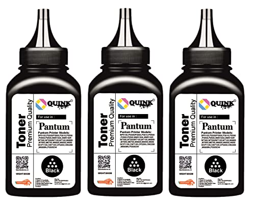 QUINK PC-210KEV Printer Refill Toner Powder for Use in Cartridge Black Ink Toner