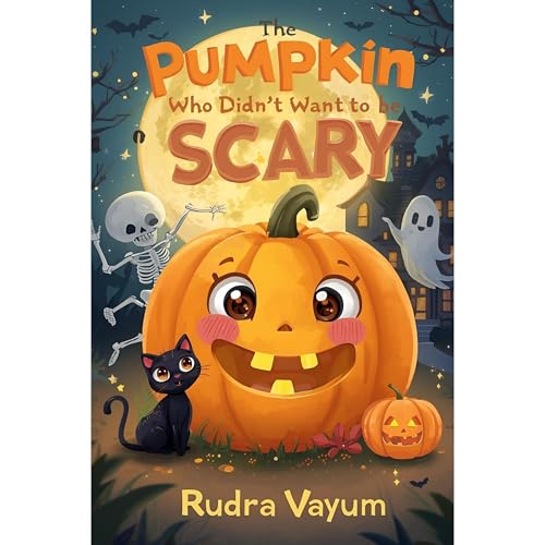 The Pumpkin Who Didn’t Want to Be Scary Audiolibro Por Rudra Vayum arte de portada