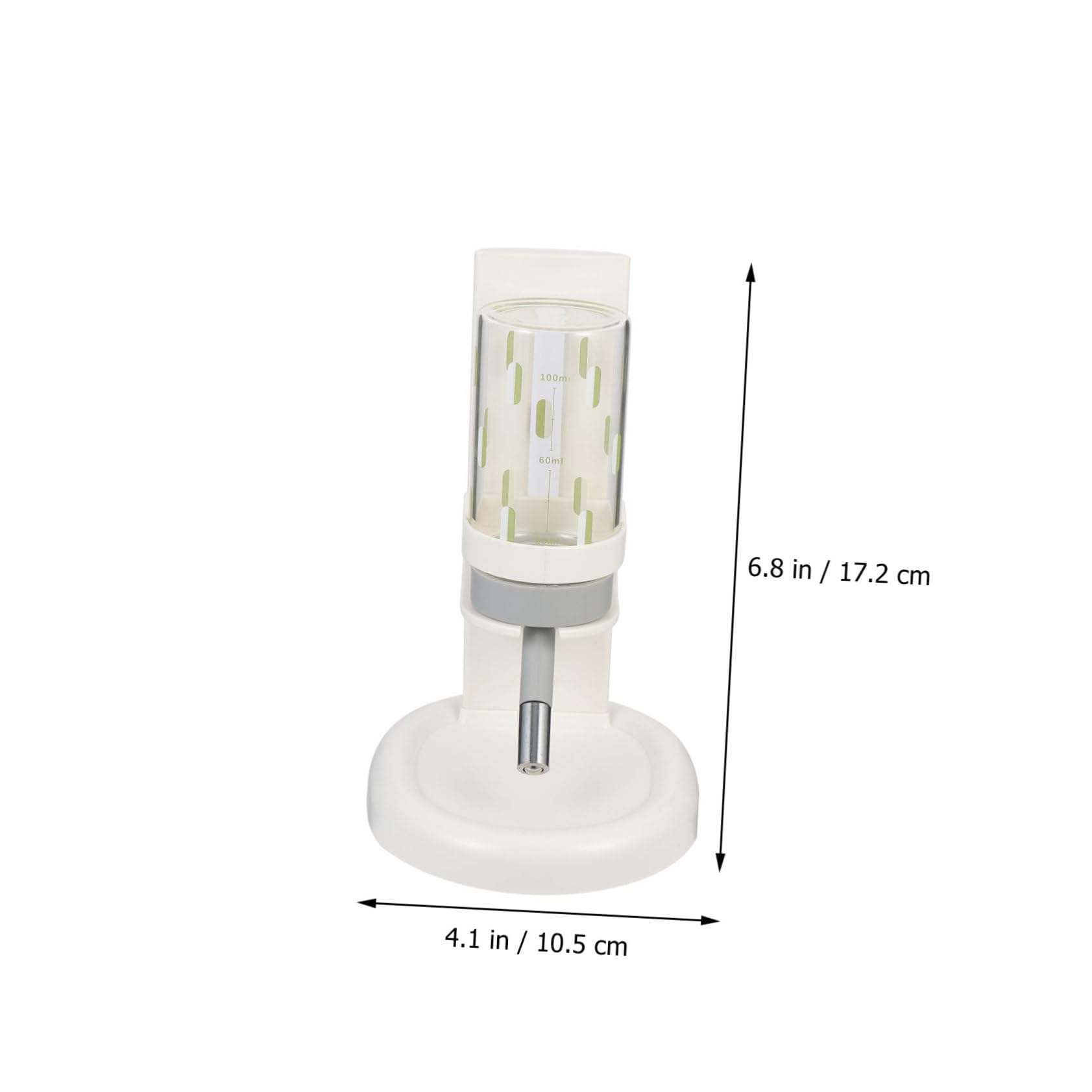 Hamster Wasserflasche mit Transparentem Halter Auslaufsicherer Wasserspender für Kleintiere Haustierbedarf
