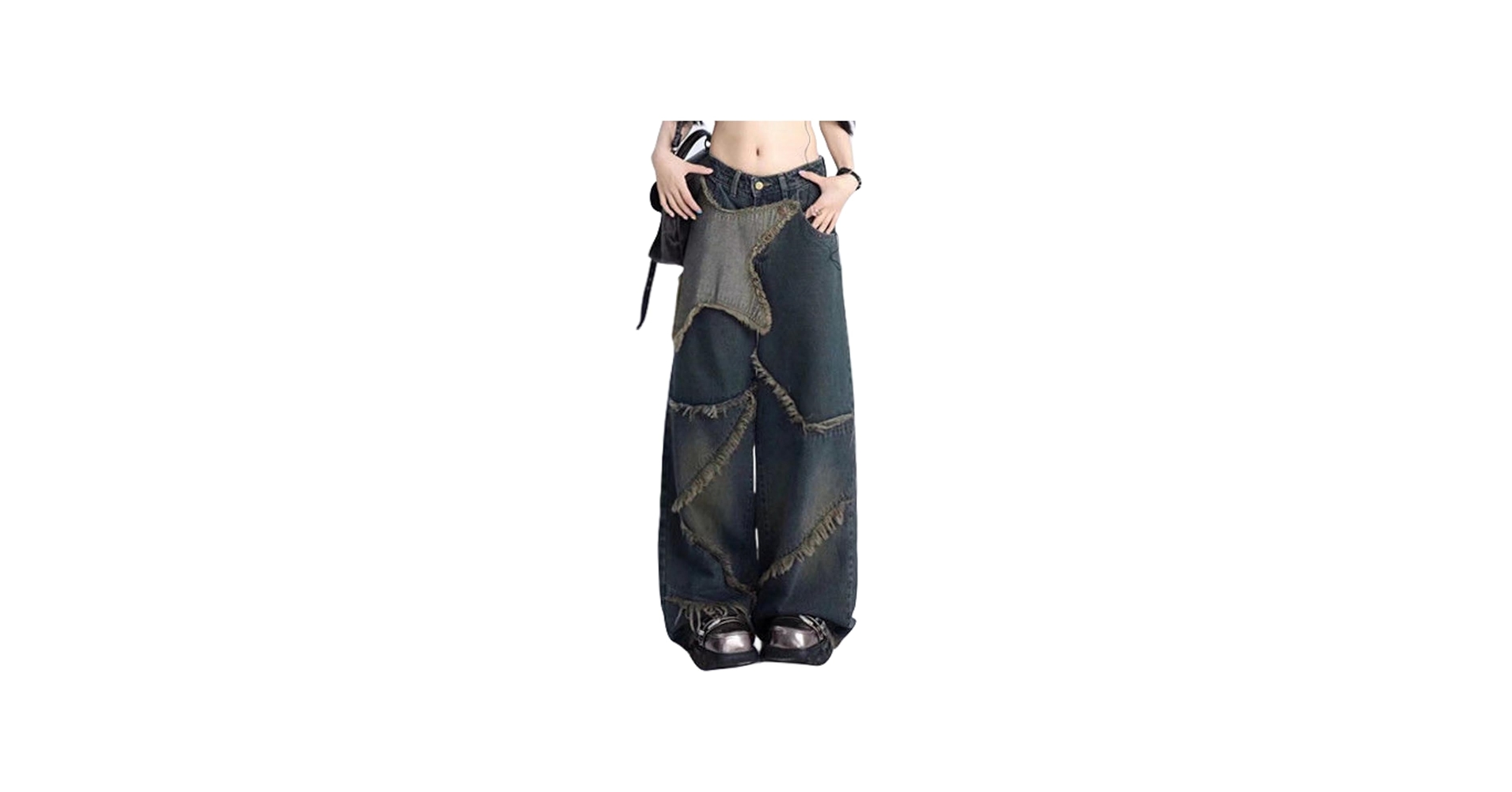 パンツ Backlash damage flare denim pants emo Backlash damage flare denim pants emo