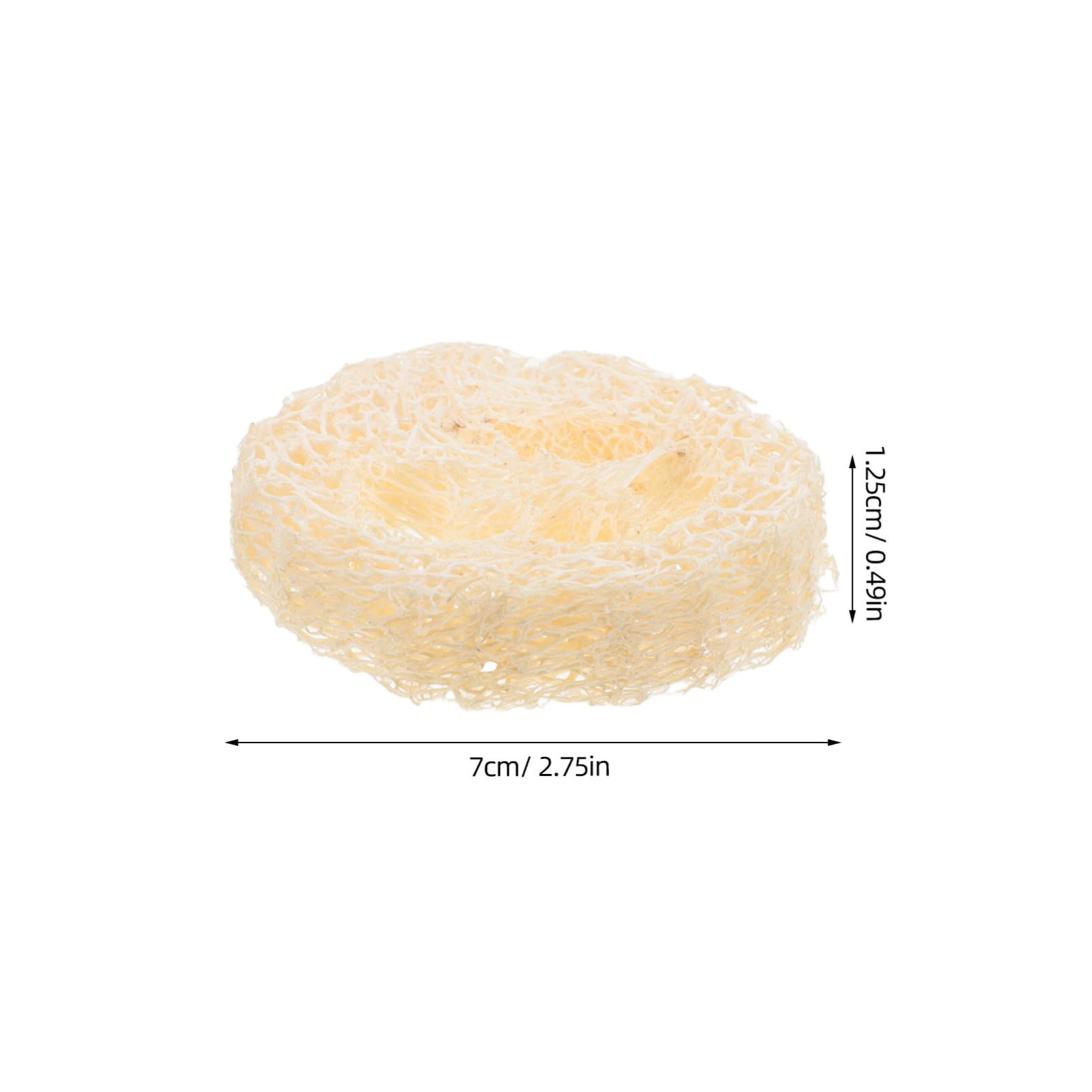 FRCOLOR 5Pcs Natural Loofah Holder Loofah Pads for Bath Kitchen Water Absorbing Breathable Organizer Durable Loofah Scrubber for Making