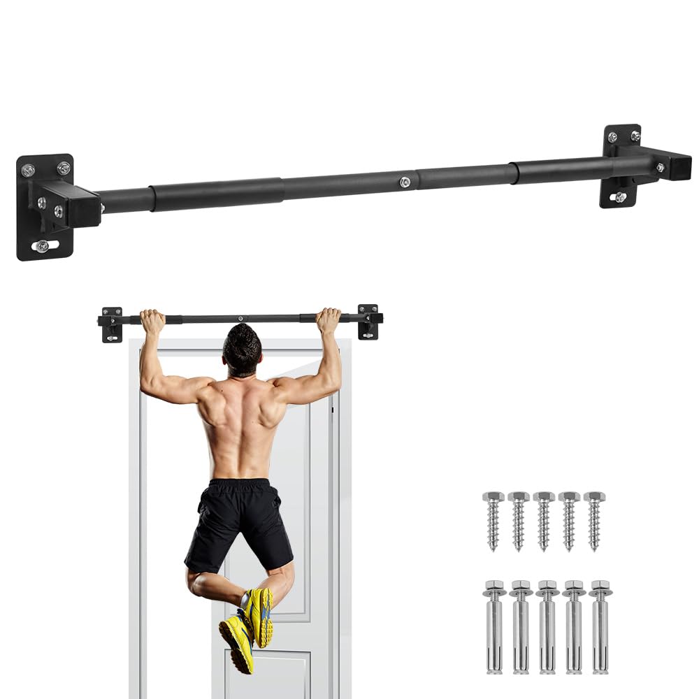 Cometofit Doorway Pull up Bar Heavy Duty Wall Mount Chin Up Bars, Joist/Beam Pull Up Bar With Wood Mount and Wall Mount Screws