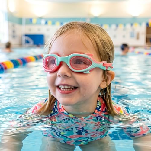 Image of First Lens Mermaid Kids Swimming Goggle For Boy & Girls 006 | AntiFog | UV protection | Durable - Red Age (3 to 8)