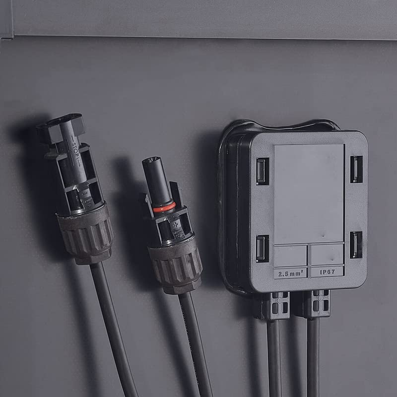 Genio Monokristallines Solarmodul mit Schingle-Technologie, PV-Modul, schwarz, für Wohnwagen, Boote, Anhänger, Wohnwagen, Balkonsolaranlagen, Off-Grid-Systeme. (200W)