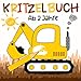 Kritzelbuch ab 2 Jahre: Erstes Malbuch Fahrzeuge mit Bagger, Traktor, Autos, Flugzeuge, Boote und mehr! - Ausmalbuch für kinder ab 2, Jungen und Mädchen