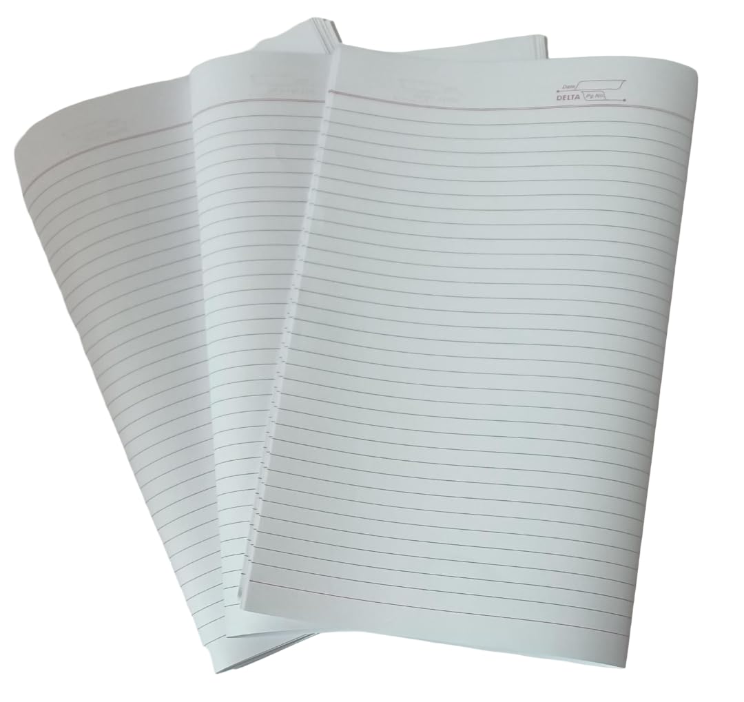 FIRST CLICK® Exam Paper Answer Sheets Hindi Subject – Both Side Ruled – 240 Pages (60 Loose Sheet + 20 Folded Sheets/Booklet Style) | Large Size 30.5 x 38.5 cm | 70 GSM Paper-image-48