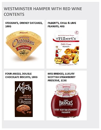 Westminster Red Wine Hamper - Classic Food & Wine Gift Set with Cabernet Sauvignon, Pork Pate, Chocolate Cake - Birthday Food & Drink Gifts for Him, from Regency Hampers - Image 4