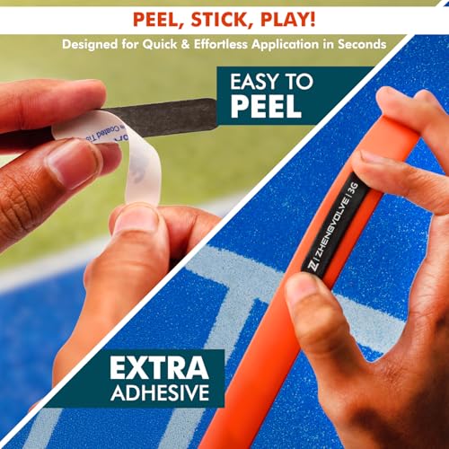 Pickleball Lead Tape Pack of 10, Extra Strong Adhesive, 3g Weighted Edge Guard Strips, Waterproof Pickleball Lead Tape Strips, Enhance Power, Swing & Paddle Balance, Black - Image 3