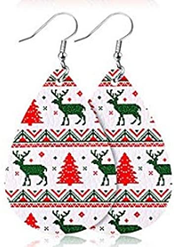 Weihnachtsohrringe aus Kunstleder, Weihnachtsohrringe für Damen Cover