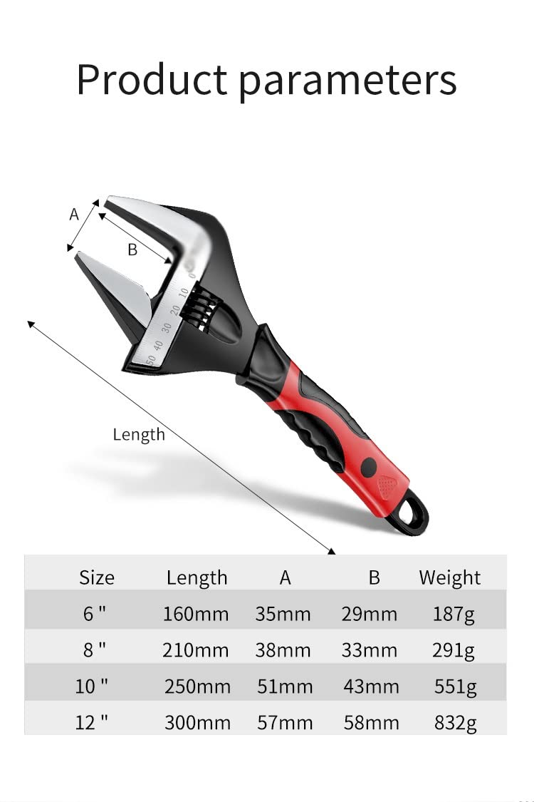 Llave Inglesa Llave Ajustable Llave Universal Mini Tuerca Llave Herramientas manuales Llaves