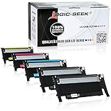 5 Logic-Seek Toner kompatibel für Samsung Xpress C410W CLP-365/SEE CLP-365 360 CLX 3300 3305 FN FW Xpress C 460 FW Series - CLT-K406S CLT-C406S CLT-M406S CLT-Y406S - Schwarz je 1500 Seiten, Color je 1000 Seiten