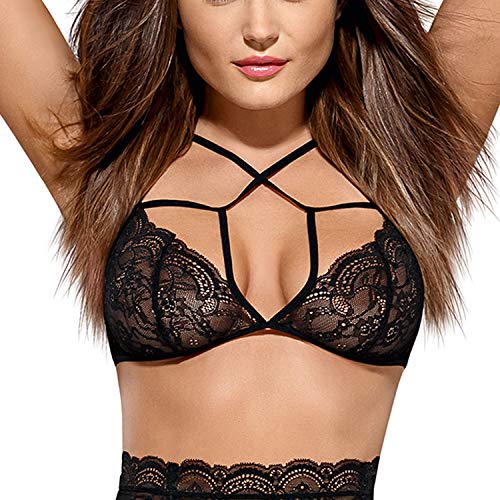 OBSESSIVE COMPLEMENTOS Damen Sujetador Erótico De Cuero Y Látex Para Mujer Sexo Y Sensualidad Adulto Unisex Erotik Leder und Latex BH für Frauen Sex und Sinnlichkeit Adult Unisex Not Applicable, Multicolor, L/XL