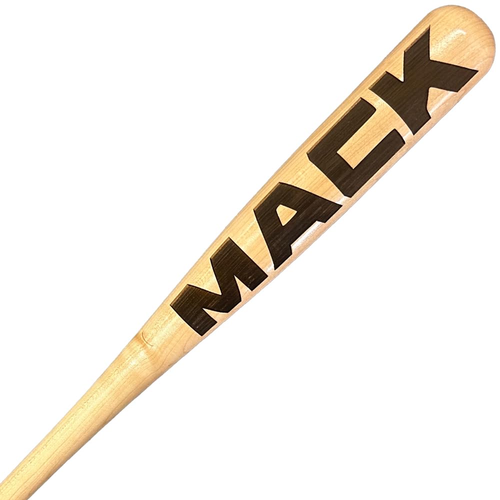 Mack Engraved Baseball Bat with Wall Mount