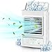 Winique Climatiseur Portable, Mini Climatiseur Mobile Silencieux 3 en 1 Refroidisseur d'air, 700ml Humidificateur, 3 Vitesses, pour Maison,Bureau
