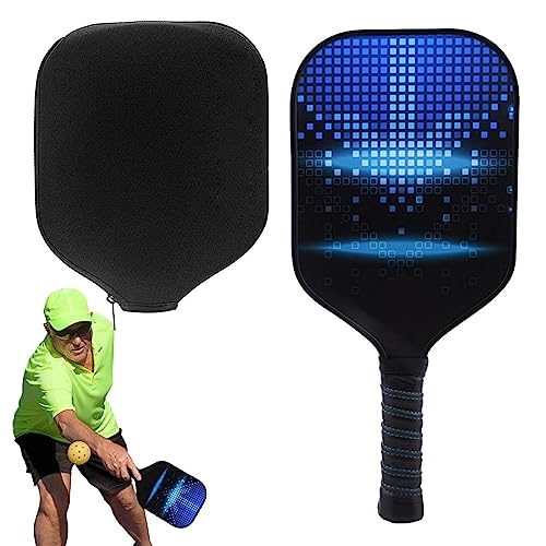 Eastuy Juego de raqueta de pickleball y pelota de pickleball, juego de raqueta y pelota de pickleball, equipo de pickleball con bolas para interior y exterior