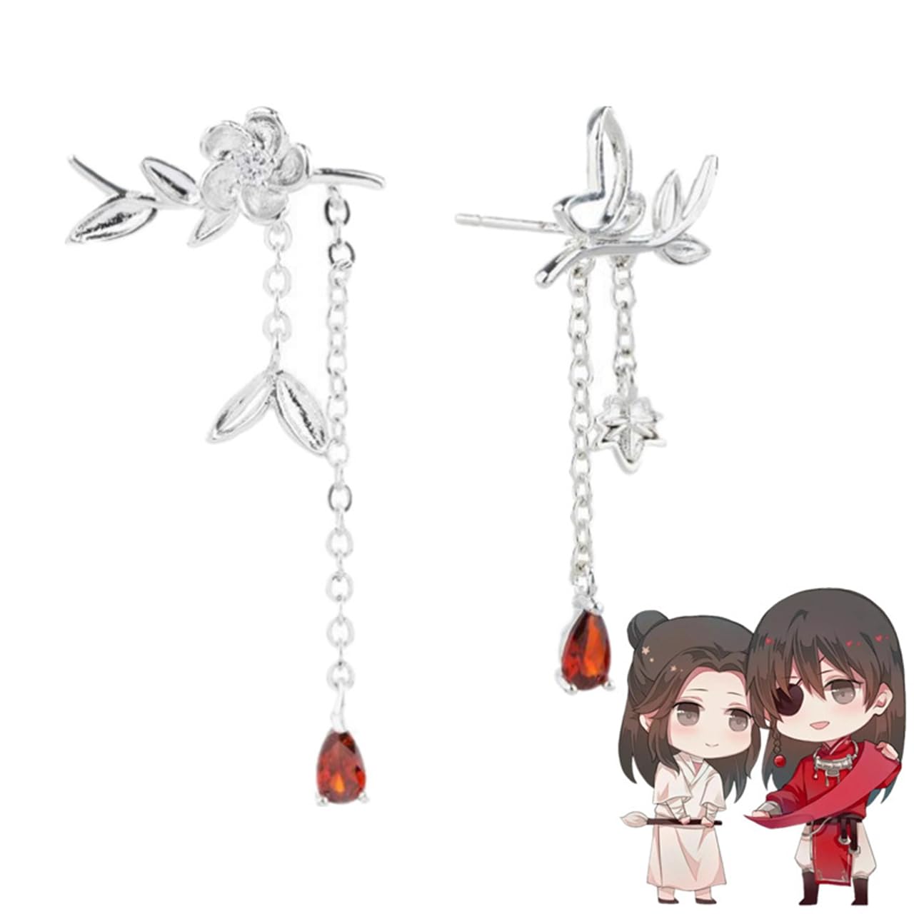 Amazon.co.jp: ピアス 天官賜福 謝憐 花城 耳飾り ピアス イヤリング
