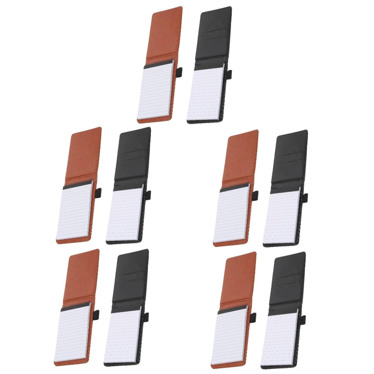 jojofuny 5 Ensembles Livre Journal Mini Planificateur Cahiers De Travail Multipack Des Cahiers Workbook Journaling Blocs-notes Album Décoratif Carnet De Notes En Cuir Faux Cuir 2 Pièces * 5