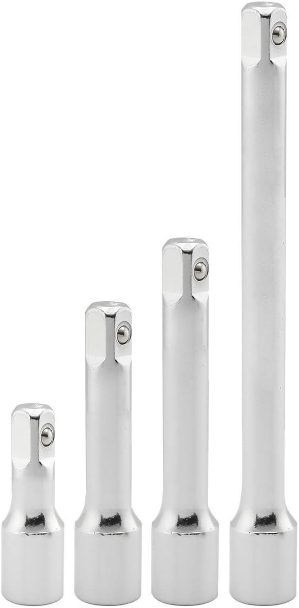 1/2" Extension Bars 4pc Tooluxe 3" 5" 6" 10" inch Long Drive Socket Ratchet