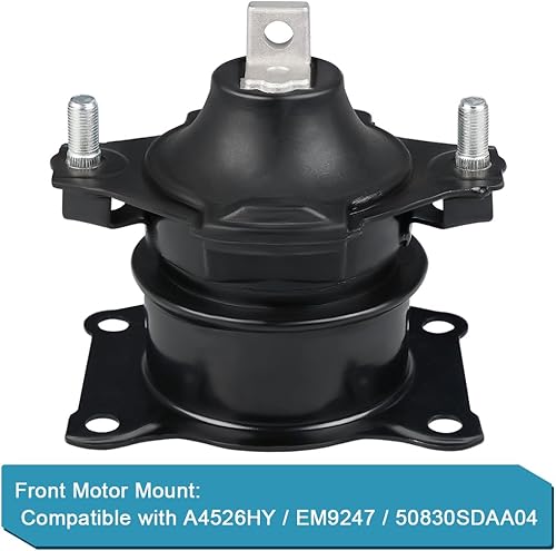 Miniatura 4 de JDMON Kit de transmisión de montaje de motor de 5 piezas de repuesto para Honda Odyssey EX LX 3.5L V6 VTEC 2005 2006 compatible con A4553 A4555