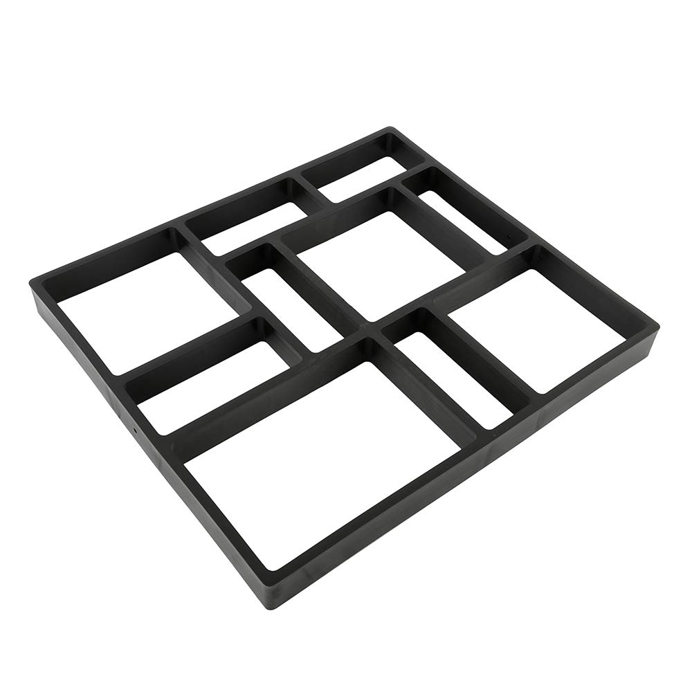 Kuphy Concrete Mould Path Maker Mould, Reusable Plastic Walkway Paving Mould DIY Concrete Stepping Stone Paver Walkways Cement Mold for Lawn Patio Yard Garden(one,F45X40)