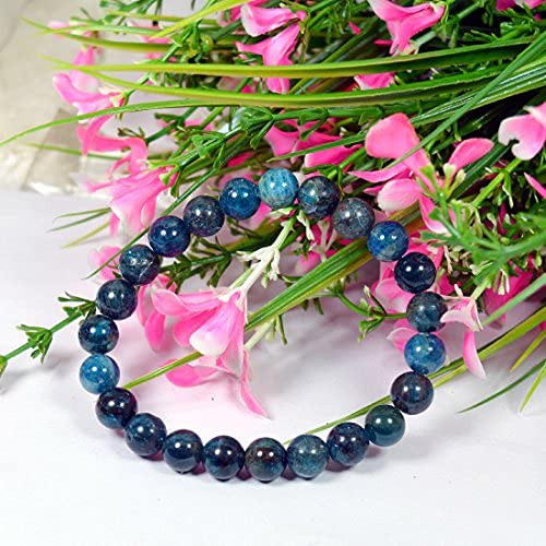 Image of Reiki Crystal Products Natural Crystal Stone 8 mm Round Bead Bracelet for Men & Women | Stretchable Gemstone Bracelet for Meditation, Yoga, Reiki & Daily Wear