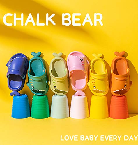 FCTREE Boys Sharks Shower Sandals Slippers Non-Slip Kids Summer Slide Sandals Girls Water Shoes for Beach Pool (Toddler/Little Kid)2