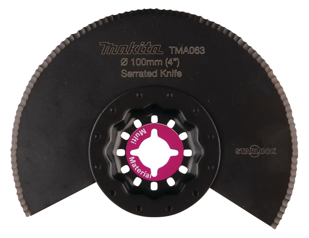 Lame segmentée 100mm Makita B-64967 pour supprimer les surépaisseurs de bois sans éclat