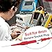 HINZIC 2Pcs 0.7mm Test Probe Pins, Stainless Steel Wire Piercing Needle, Non-Destructive Insulation Multimeter Test Lead Back Super Tip for Banana Socket Plug, Car Tester